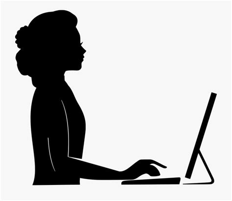 Computer Clipart Silhouette Pictures On Cliparts Pub 2020 🔝