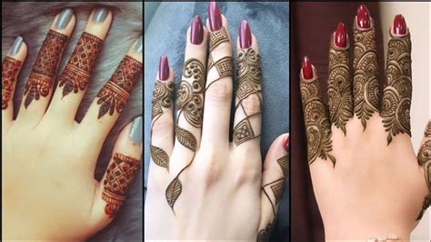 elegant and stylish fingers mehndi henna designs 2020 eid special mehndi designs youtube