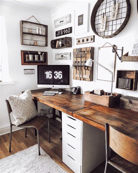 Tag Someone Who Would Love To Work In This Rustic Office Space