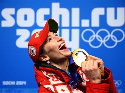 Gold Medalist Darya Domracheva Of Belarus Celebrates During The Medal