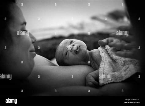 Home Birthing Stock Photo Alamy