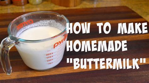 You can make homemade buttermilk with 1 cup of milk and 1 tablespoon apple cider vinegar. How To Make Homemade Buttermilk | Buttermilk Substitute ...