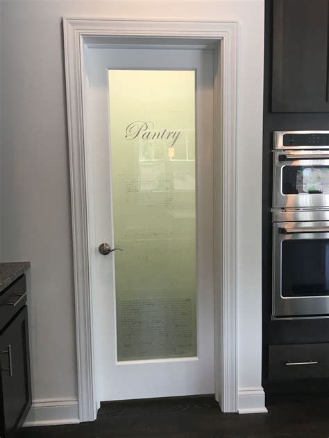 Frosted Pantry Door Pantry Remodel Glass Pantry Door Kitchen Pantry