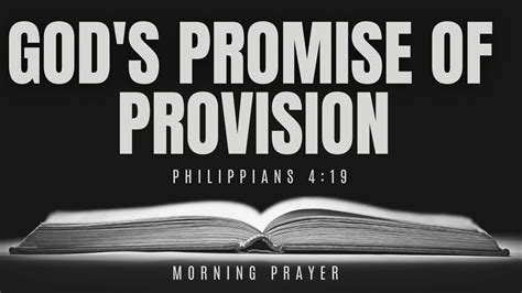 Gods Provision Meeting Every Need Morning Prayer Youtube