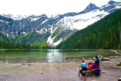 Destination Point For Avalanche Lake Trail In Glacier National Park