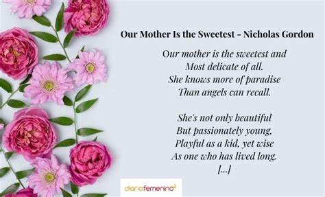 Poemas En Inglés Para El Día De La Madre Versos Para Dedicar A Mamá
