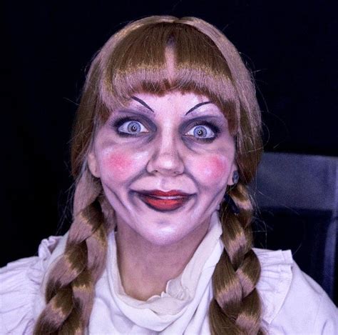 Annabelle Makeup Maquiagem Art Stica Cosplay Nay Firens Maquiagem De Filmes Maquiagem