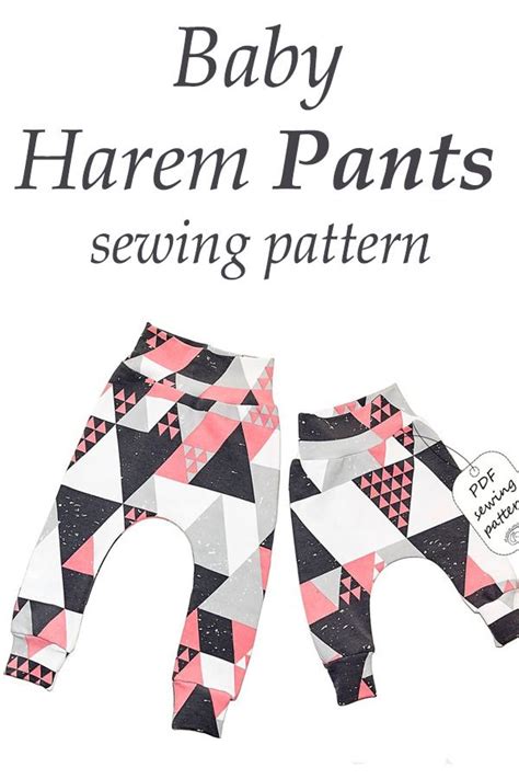 Comfortable Baby Harem Pants Sewing Pattern 1 24 Months Sew Modern Kids