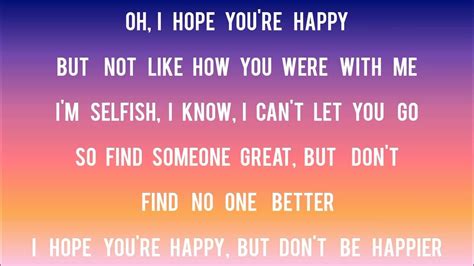Happier Olivia Rodrigo Lyrics Youtube