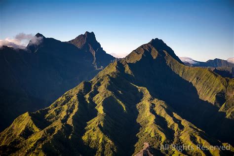 Overflightstock™ Mountains In The Mahina Environment Tropical Islands