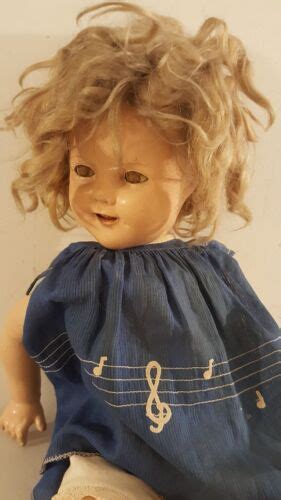antique 1930 s shirley temple composition doll 18 ideal with sleeping eyes rare ebay