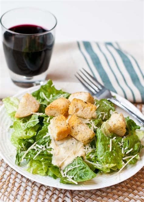 Easy Caesar Salad With Homemade Croutons Neighborfood