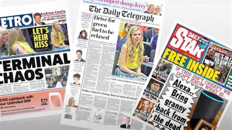 Friday S National Newspaper Front Pages Uk News Sky News