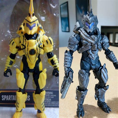 Before And After Mattel Fotus Armor Halo