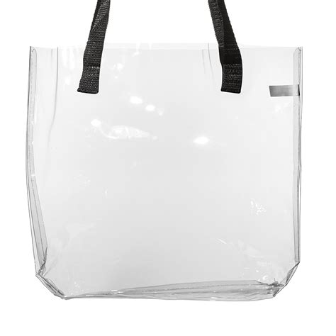 Personalized Savanna Clear Plastic Tote Bags Tot259 Discountmugs