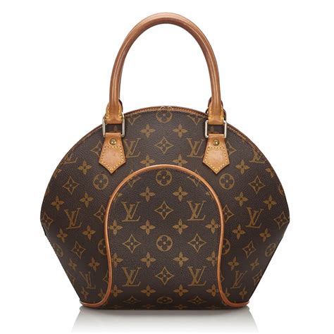 Louis Vuitton Vintage Monogram Ellipse Pm Bag Brown Leather