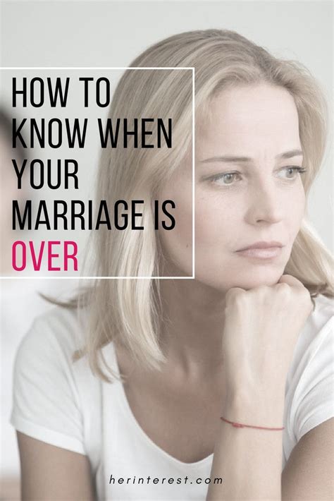 How To Know When Your Marriage Is Over With Images Unhappy Marriage