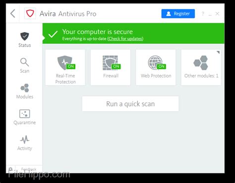 Avira free antivirus detects and removes all viruses, trojans, backdoor programs, and worms. Download Avira Antivirus Pro 15.0.28.28 for Windows ...