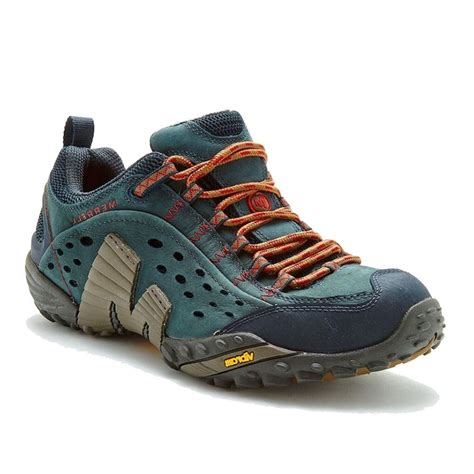 Merrell Mens Intercept Blue Low Cut Hiking Shoes J559593