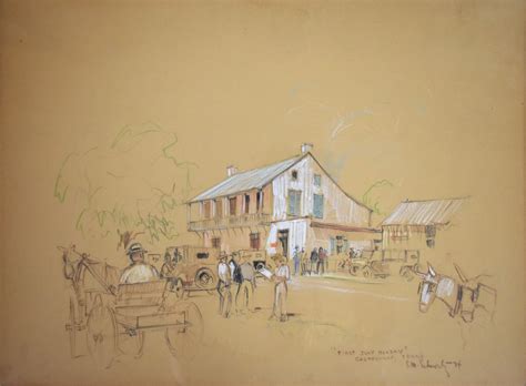 Buck Schiwetz - "First July Monday" Castroville TX - #3440 | Texas Art