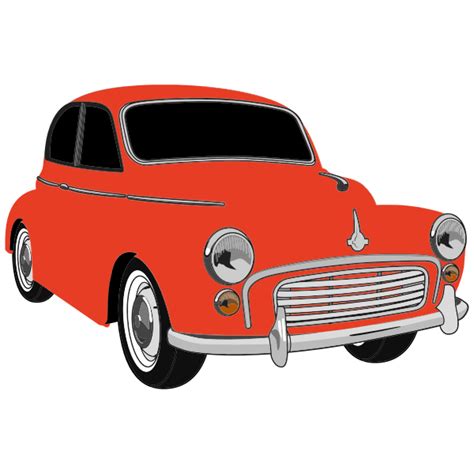Classic Red Car Free Svg
