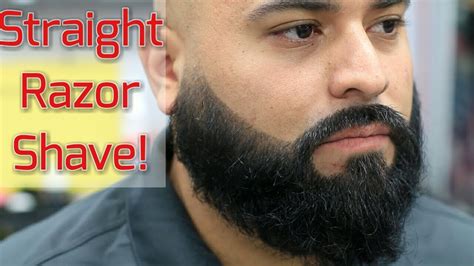 Full Beard Trim And Straight Razor Head Shave Bigen Beard Color Youtube
