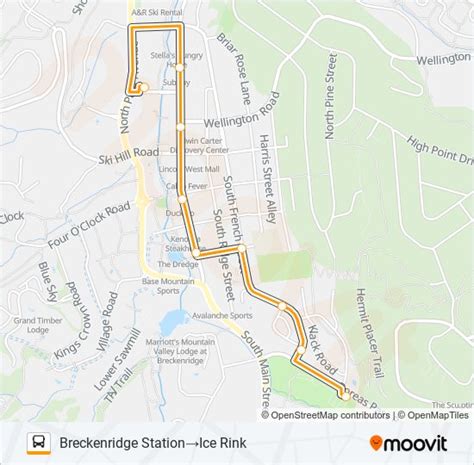 Main Street Trolley Route Schedules Stops And Maps Breckenridge