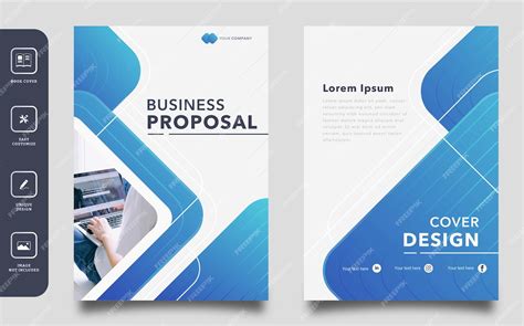 Premium Vector Geometric Abstract Business Proposal Cover Template