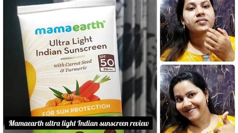Mamaearth Ultra Light Indian Sunscreen Revw Best Sunscreen For Indian