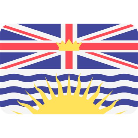 British Columbia Flags Rounded Rectangle Icon