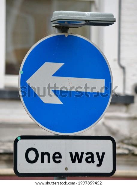 Traffic Sign Uk One Way Stock Photo 1997859452 Shutterstock
