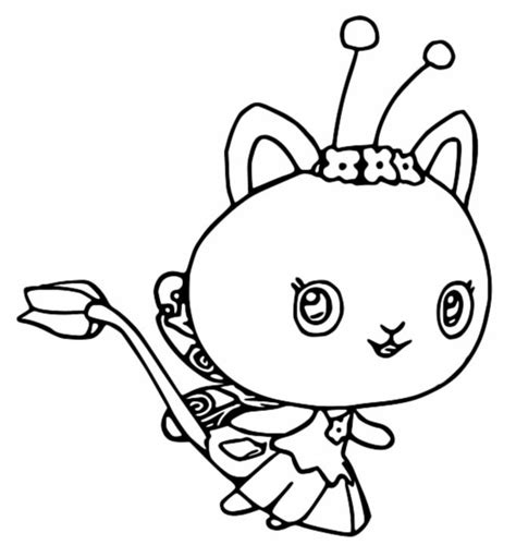 Coloriage Gabby et La Maison Magique : Kitty Fairy 7