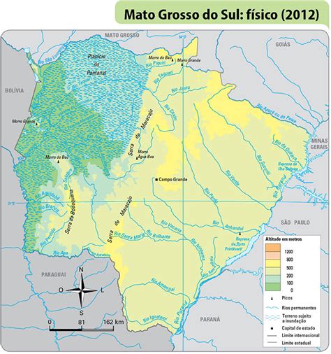 Mapas Do Estado Do Mato Grosso Do Sul