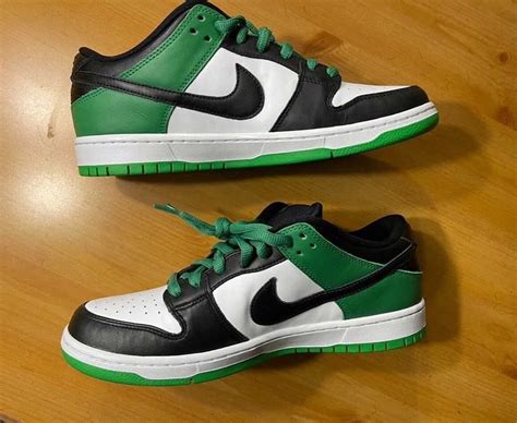Nike Sb Dunk Low Classic Green Bq6817 302 Release Date Sbd