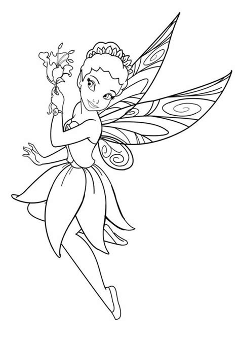 Free And Easy To Print Fairy Coloring Pages Tulamama