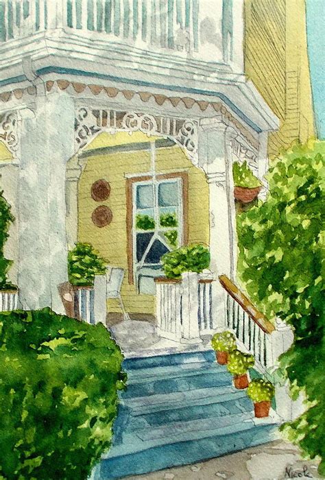 Summer Porch Painting By Nicole Curreri Fine Art America