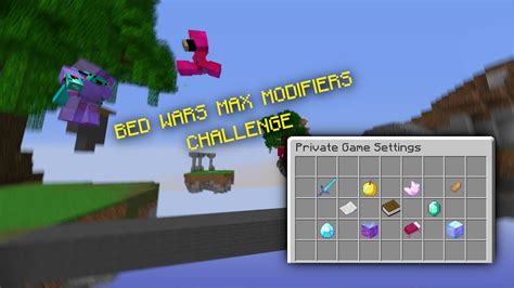 Minecraft Bed Wars But All The Modifiers Are Active Youtube