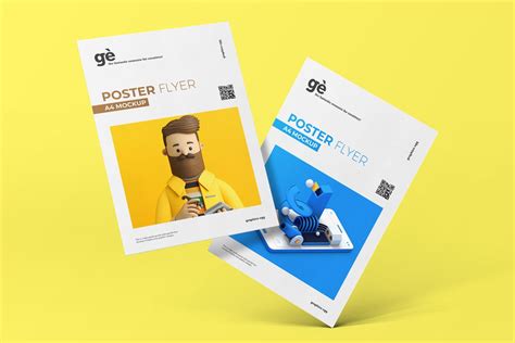 poster flyer mockup psd find  perfect creative mockups freebies  showcase
