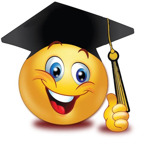 Graduation Thumb Up Emoji Emoji Images Emoji Pictures Smiley Emoji
