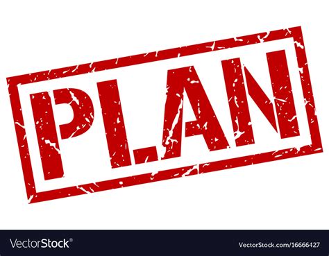 Plan stamp Royalty Free Vector Image - VectorStock