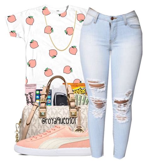 Peachy By Maiyaxbabyyy Liked On Polyvore Clothes Fashion Clothes
