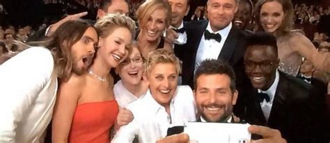 Oscars Le Selfie Qui Valait Un Milliard De Dollars Ellen Degeneres C R Monie Des Oscars Selfie