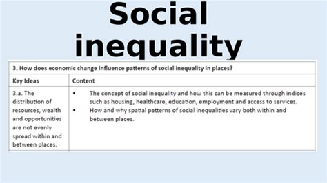 What Is Social Inequality And How Measured Teaching Resources