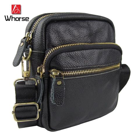 Unisex Genuine Leather Shoulder Bag