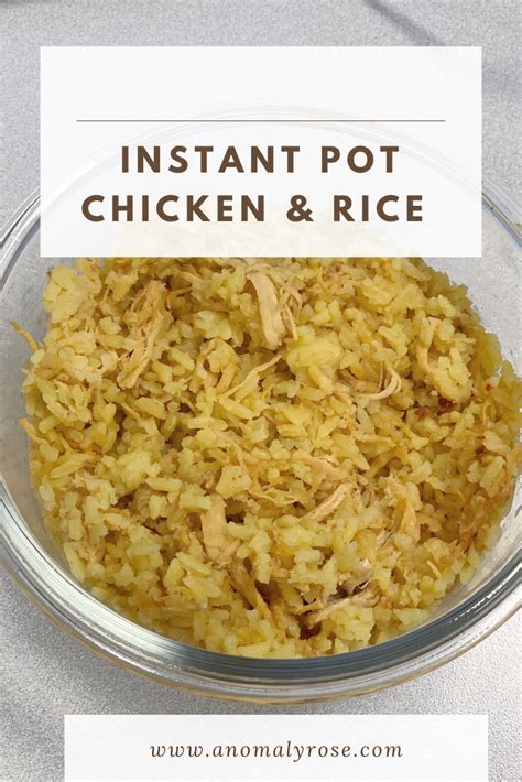 (tested and perfect instant pot recipe) instant pot chicken and rice recipe is as easy as a dinner recipe can get. Instant Pot Chicken and Rice - Anomaly Rose | Instant pot ...