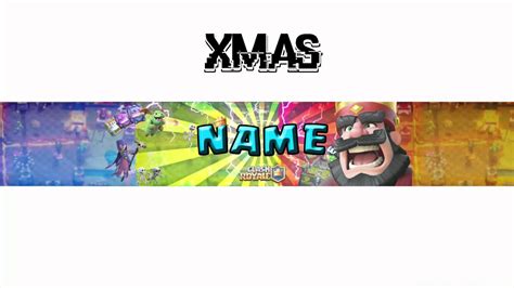 Free Clash Royale Banner Template Youtube