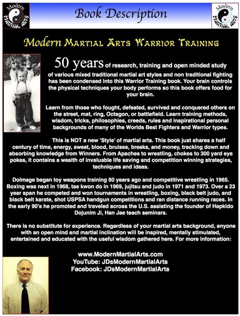 Description Of Modern Martial Arts Warrior Training Martial Arts