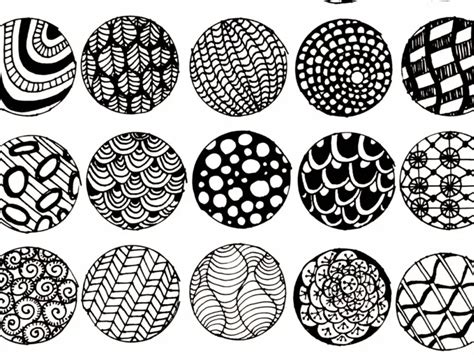 Zentangle Circle Patterns Step By Step