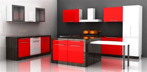 Modular Kitchen Design Red And White Red Kitchens The Design For A