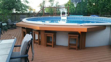 Cool Diy Above Ground Poolside Bar References Homemademed